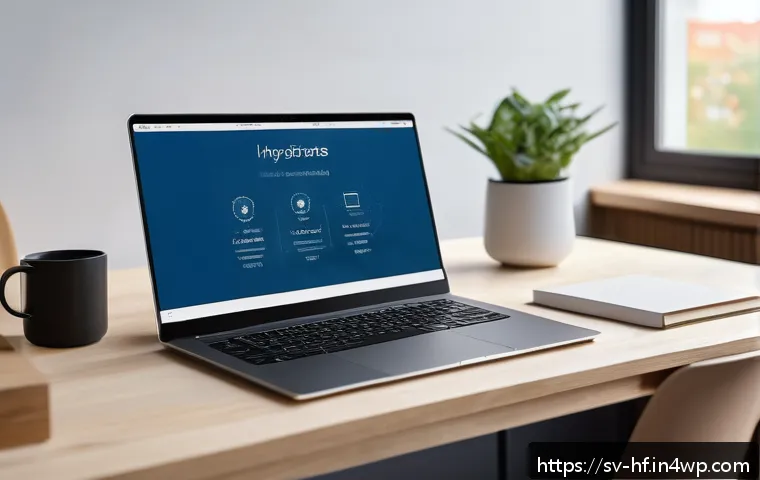온라인 학습 플랫폼 비교 분석 - A modern digital learning platform interface displayed on a sleek laptop screen in a cozy Scandinavi...